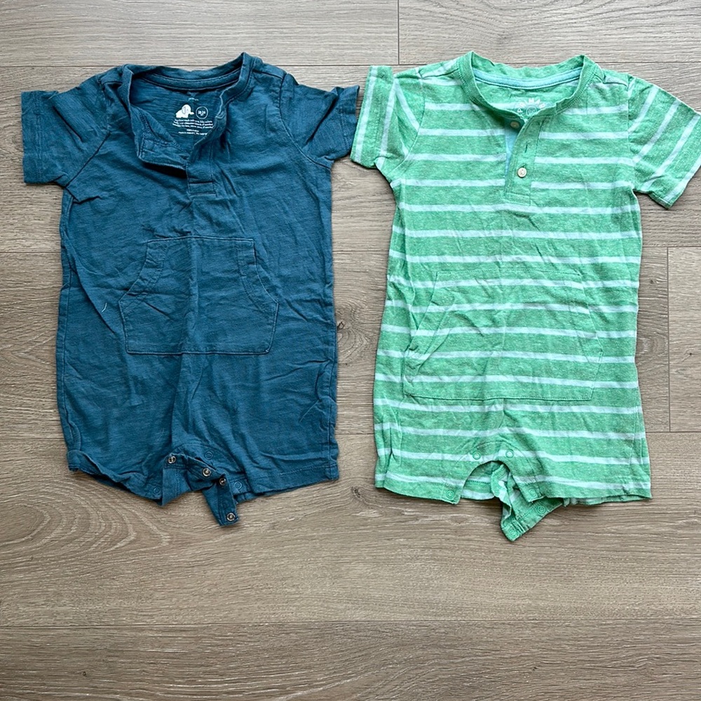 Primary Shorts Rompers